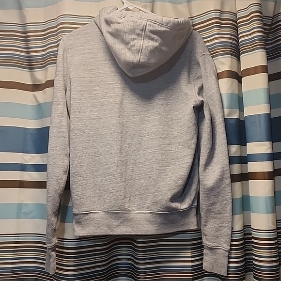 Burberry London sz smallhoodie cardigan gray nova check zip hooded sweatshirt - Picture 6 of 6